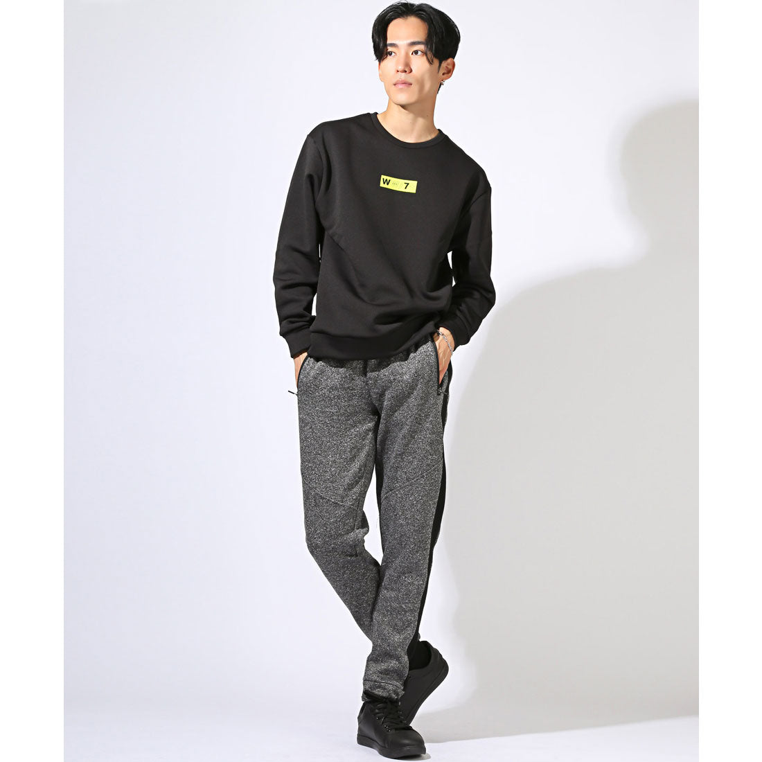 ラグスタイル LUXSTYLE 裏起毛切替サイドラインジョガーパンツ/裏起毛 サイドライン ラインパンツ ジャージ 切り替え 大きいサイズ 防寒 暖かい