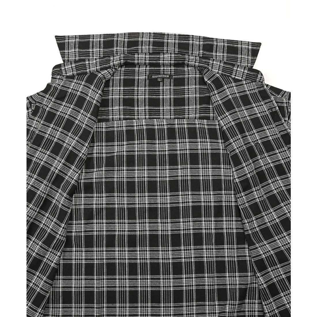 ラグスタイル LUXSTYLE 長袖先染めチェック柄ネルシャツ/チェック柄 先染め レギュラーカラー 秋服 春服 胸ポケット オーバーサイズ