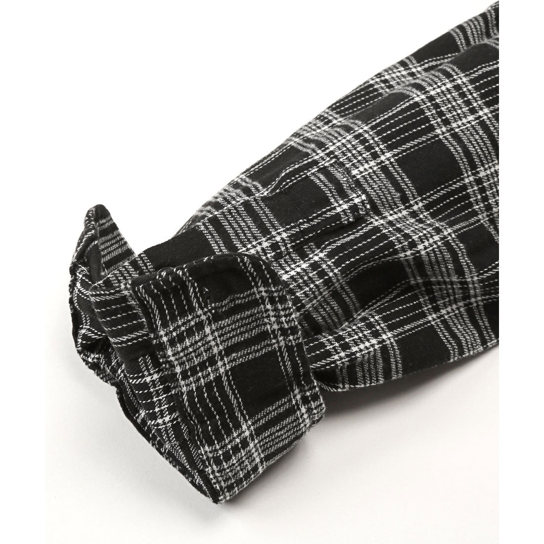 ラグスタイル LUXSTYLE 長袖先染めチェック柄ネルシャツ/チェック柄 先染め レギュラーカラー 秋服 春服 胸ポケット オーバーサイズ