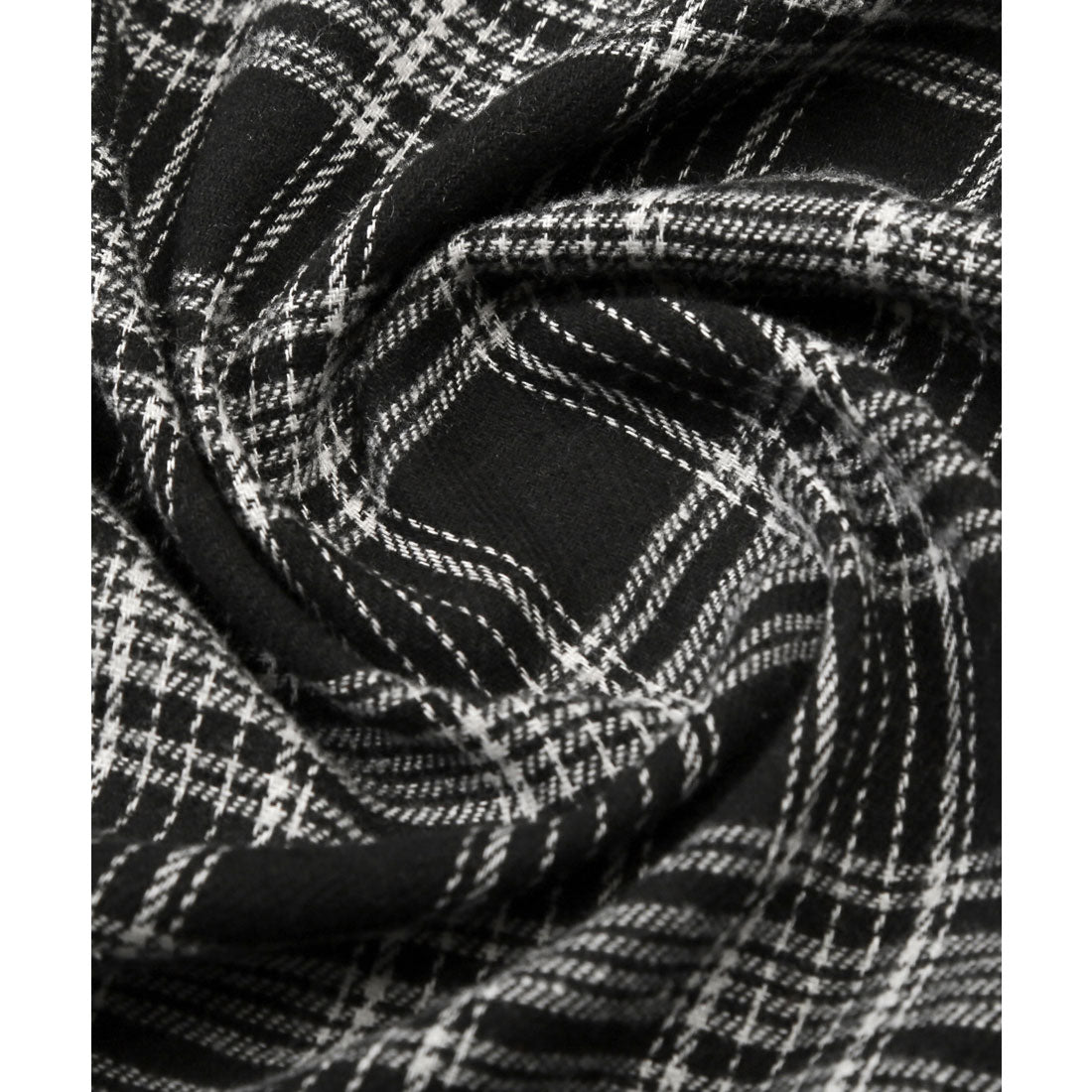 ラグスタイル LUXSTYLE 長袖先染めチェック柄ネルシャツ/チェック柄 先染め レギュラーカラー 秋服 春服 胸ポケット オーバーサイズ