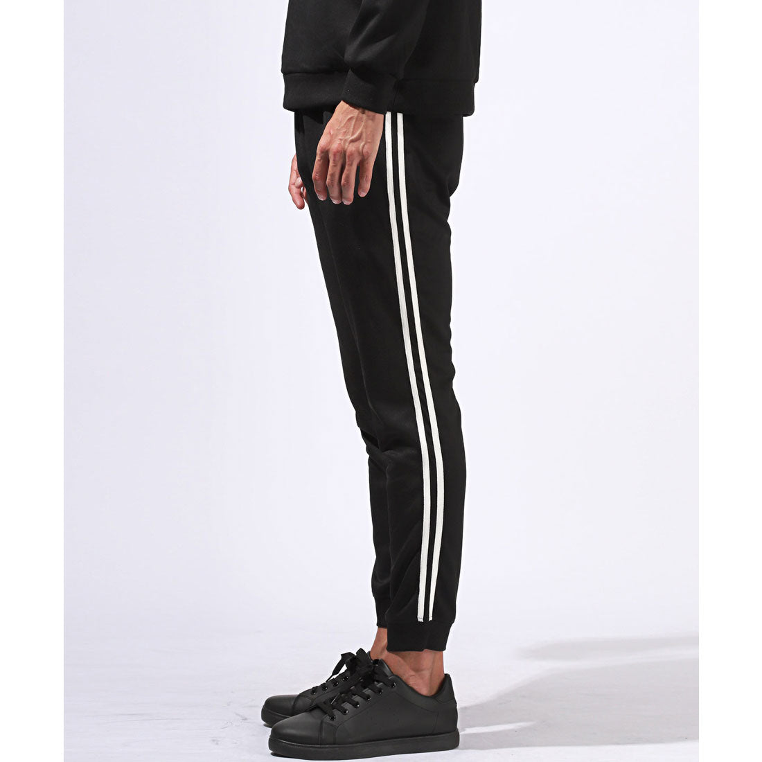 拉格風格 LUXSTYLE 2條線運動褲/汗衫輕便褲 運動褲 夏季 春季 秋季 9分長 裾踝長 2條線 側線 修身