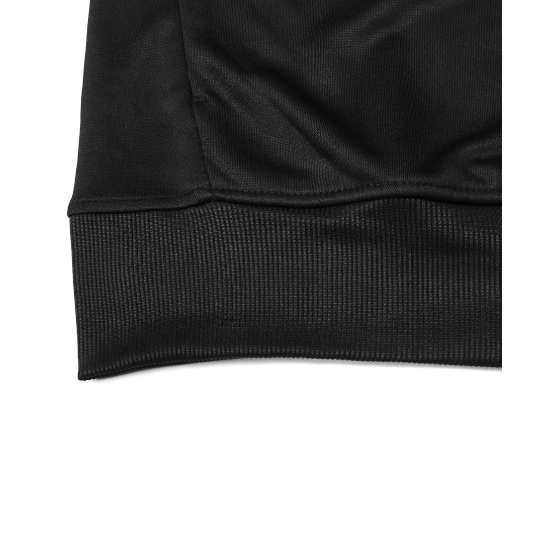 LUXSTYLE Rag Style Plain Jersey Blouson with Thumb Holes / Jersey Track Jacket Light Outerwear Spring Autumn Thumb Hole Finger Hole Plain Zip-Up Rib