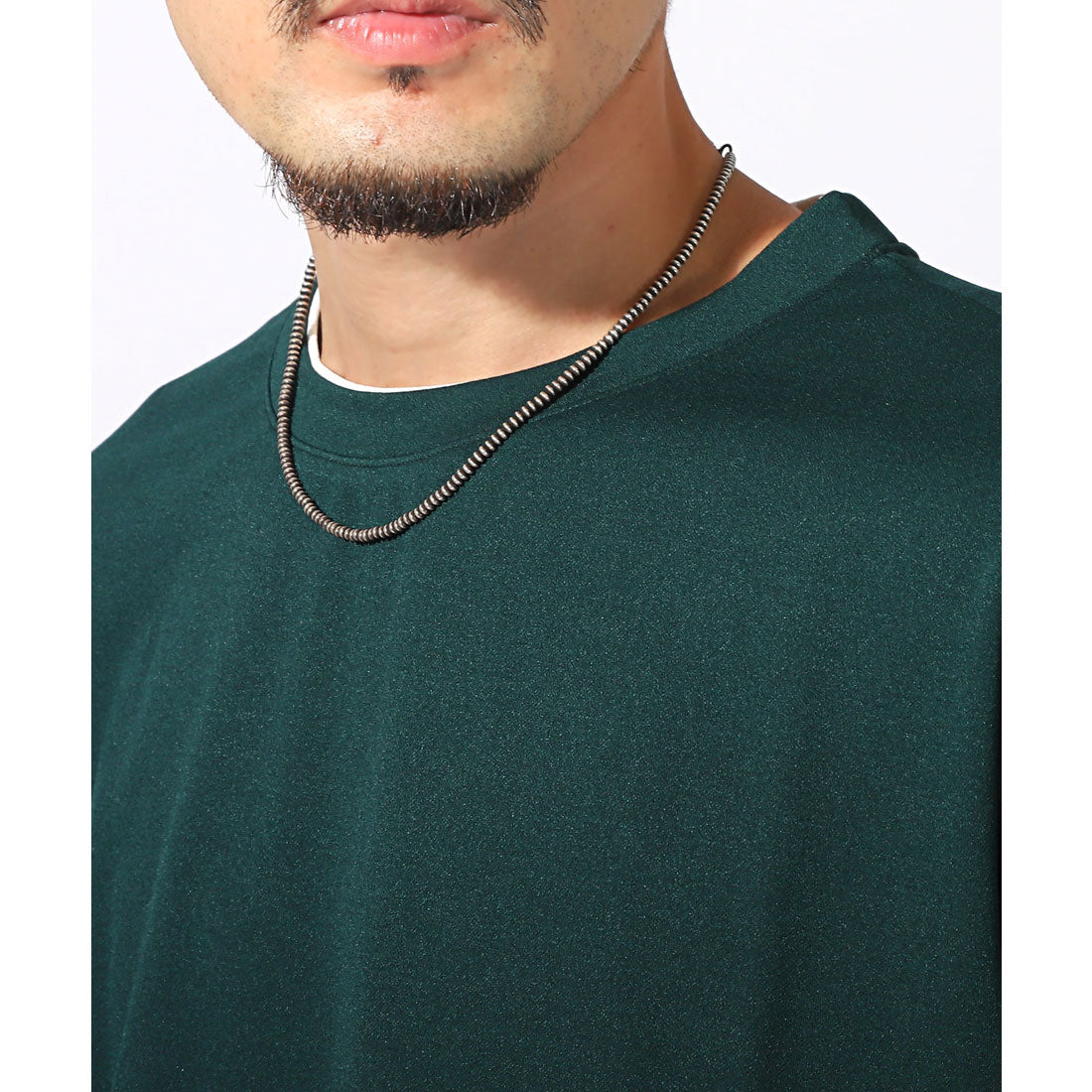 LUXSTYLE Plain Fake Layered Long Sleeve T-Shirt / Fake Layered Layering Large Size UV Cut Stretch Dry Quick Dry