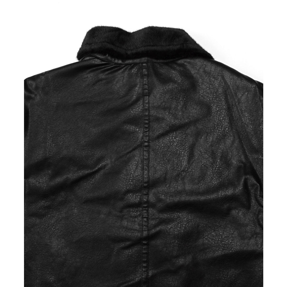 拉格風格 LUXSTYLE PU皮革假毛B3夾克/PU皮革 合成皮革 假毛 生态毛 外套 B3