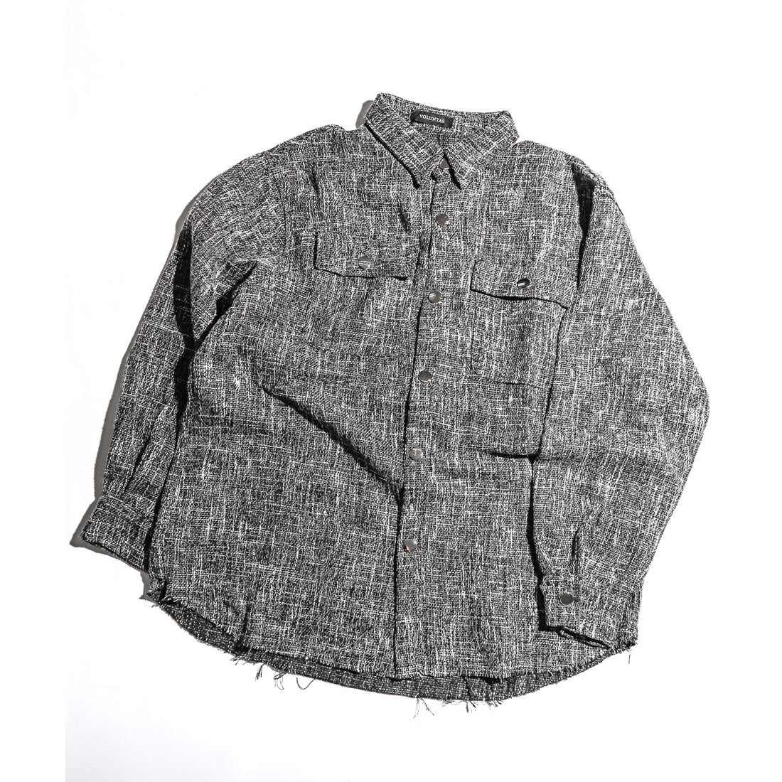 拉格風格 LUXSTYLE 粗花呢外套襯衫夾克/CPO夾克 輕外套 風衣 春 秋 粗花呢 大版型