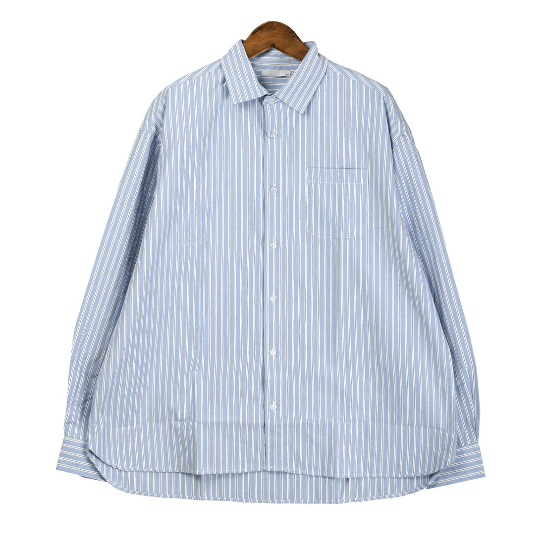 ラグスタイル LUXSTYLE 総柄ワイドシルエット長袖シャツ/シャツ 長袖 Yシャツ ワイシャツ カジュアルシャツ チェックシャツ メンズ チェック柄 ストライプ柄 総柄 柄シャツ (C) C