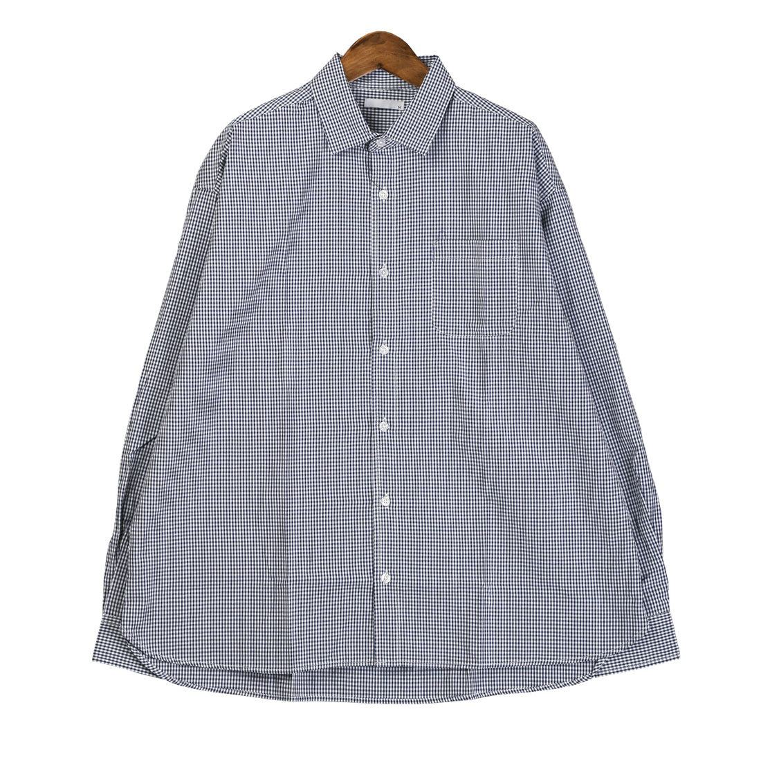 ラグスタイル LUXSTYLE 総柄ワイドシルエット長袖シャツ/シャツ 長袖 Yシャツ ワイシャツ カジュアルシャツ チェックシャツ メンズ チェック柄 ストライプ柄 総柄 柄シャツ (C) C