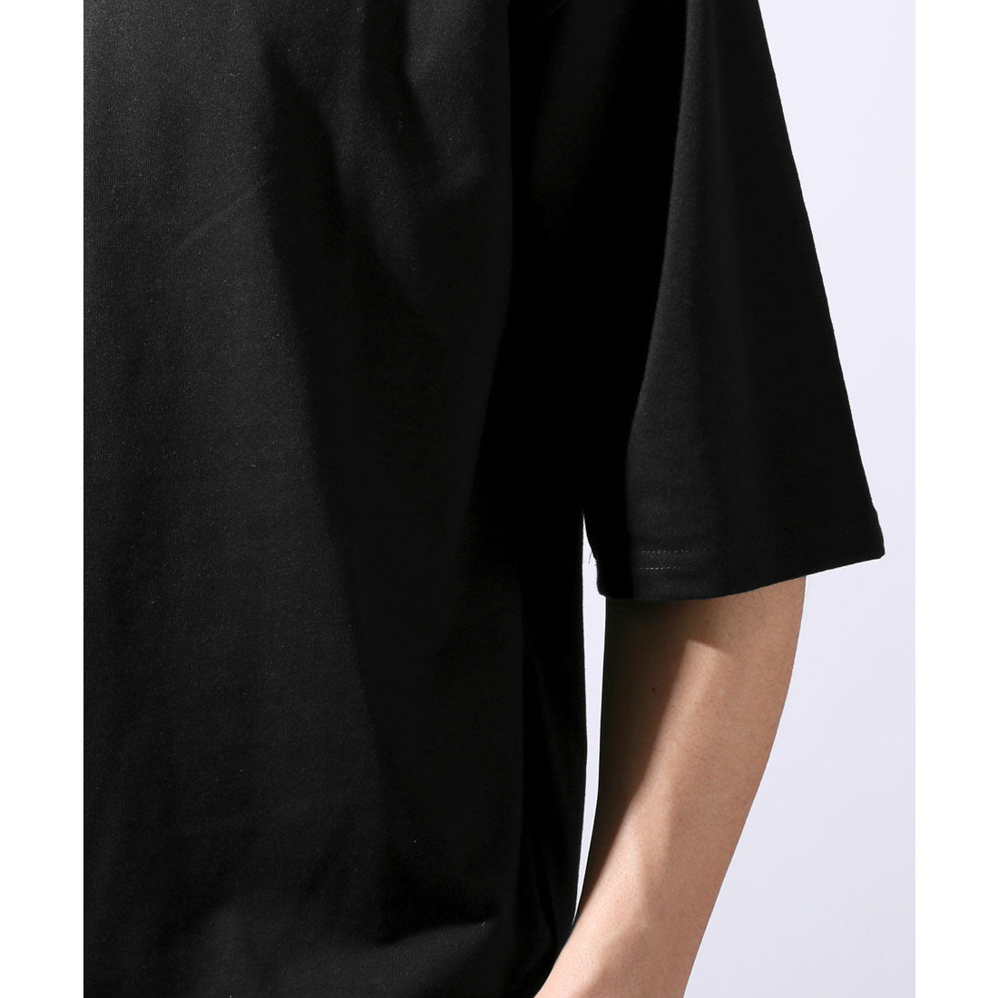 ラグスタイル LUXSTYLE ヘビーウェイト裾ラウンド無地半袖Tシャツ/無地 裾 ラウンドヘム クルーネック 丸首 ヘビーウェイト 重ね着 インナー カジュアル (ブルー) ブルー