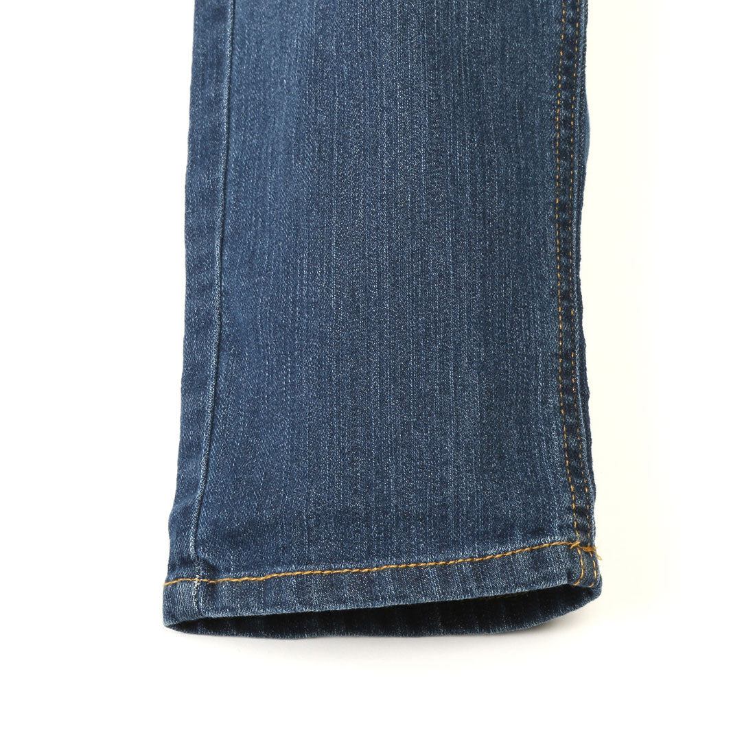 ラグスタイル LUXSTYLE テーパードデニムパンツ/ジーンズ ジーパン Gパン スキニー メンズ テーパード スリム 細身 フルレングス YKK ユーズド加工 ストレッチ (ブルー) ブルー