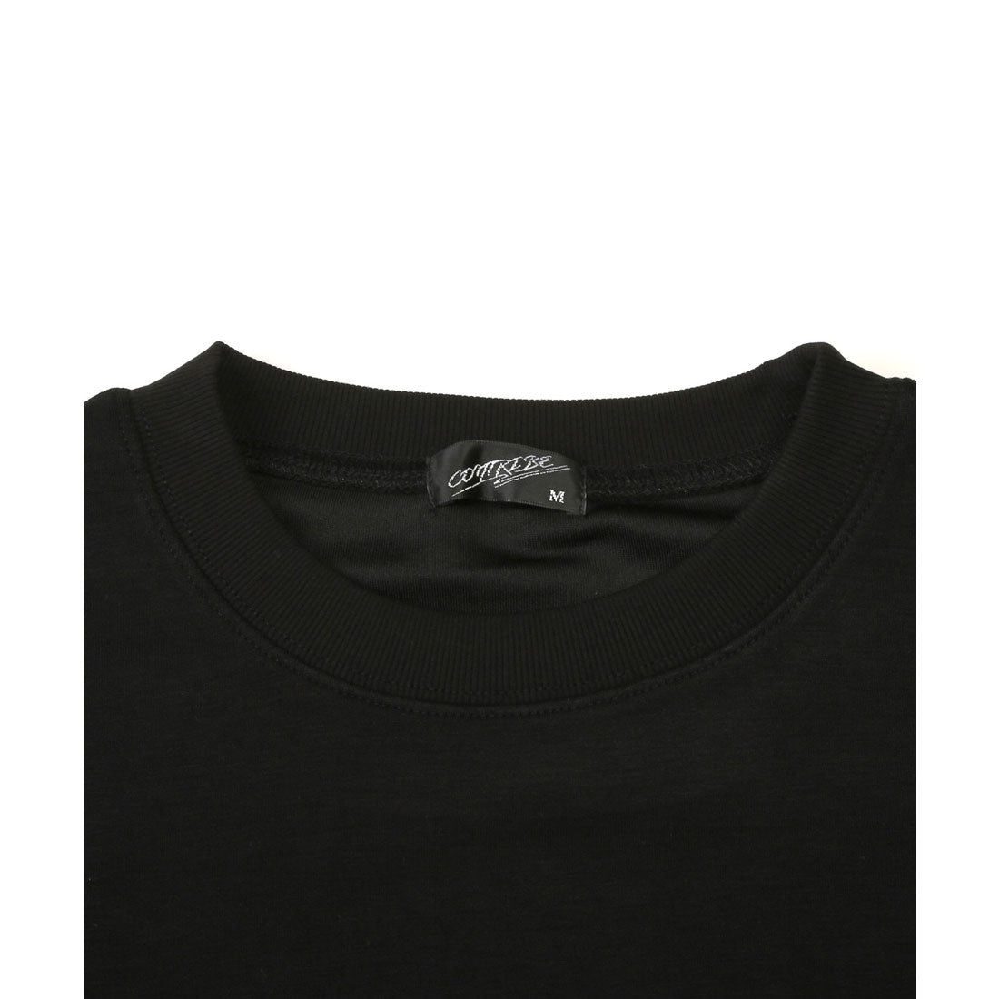 ラグスタイル LUXSTYLE フラワープリントバック貼り付けポンチTシャツ/トップス カットソー メンズ 接触冷感 クール とろみ バックプリント ポンチ ロゴ 薔薇 フラワー プリント (ブラック) ブラック