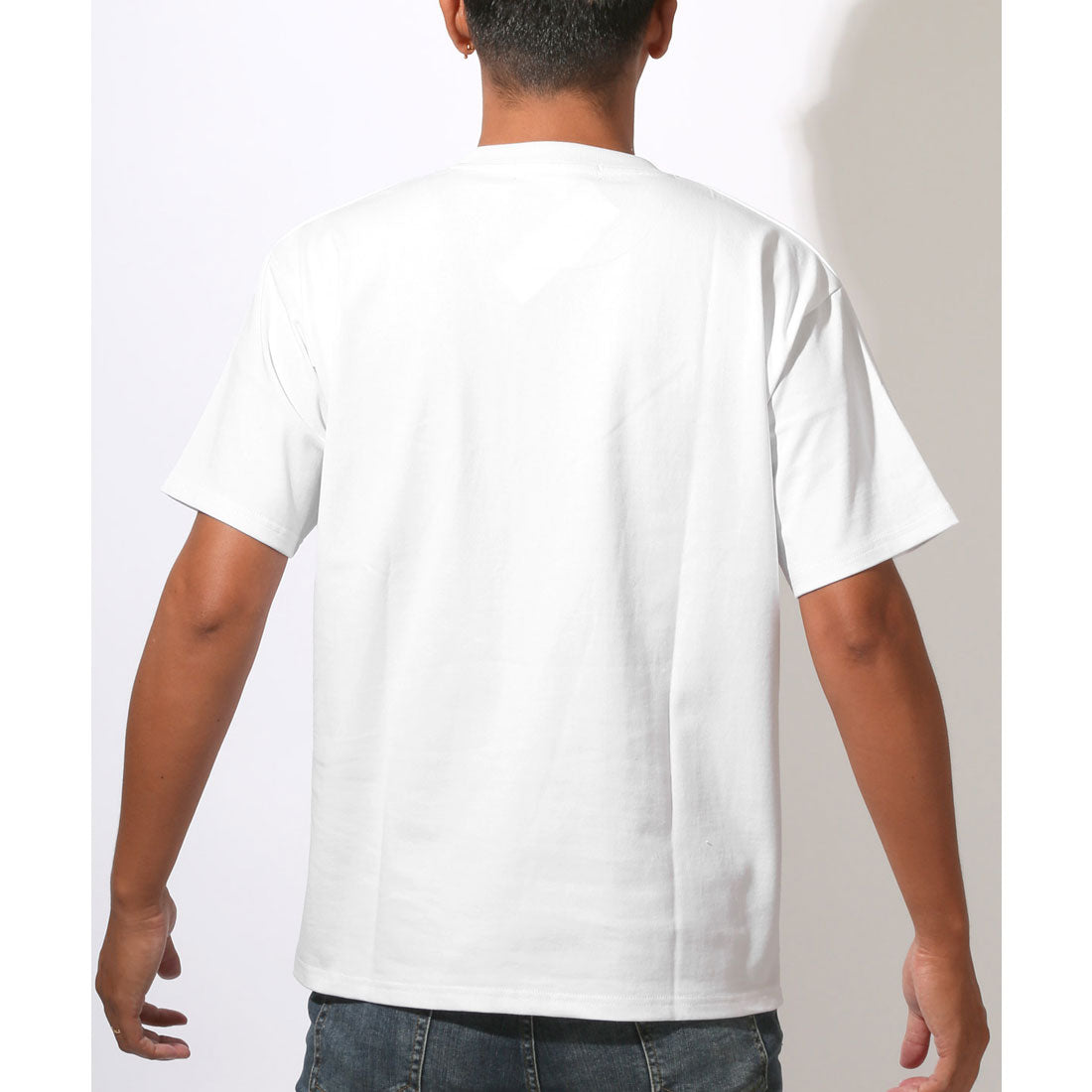 ラグスタイル LUXSTYLE RUMSODA(ラムソーダ)天竺ベアプリント半袖Tシャツ/トップス メンズ 半袖 ブランド テディベア クマ グラフィティ アート ロゴ プリント クルーネック 丸首 天竺 (ホワイト) ホワイト