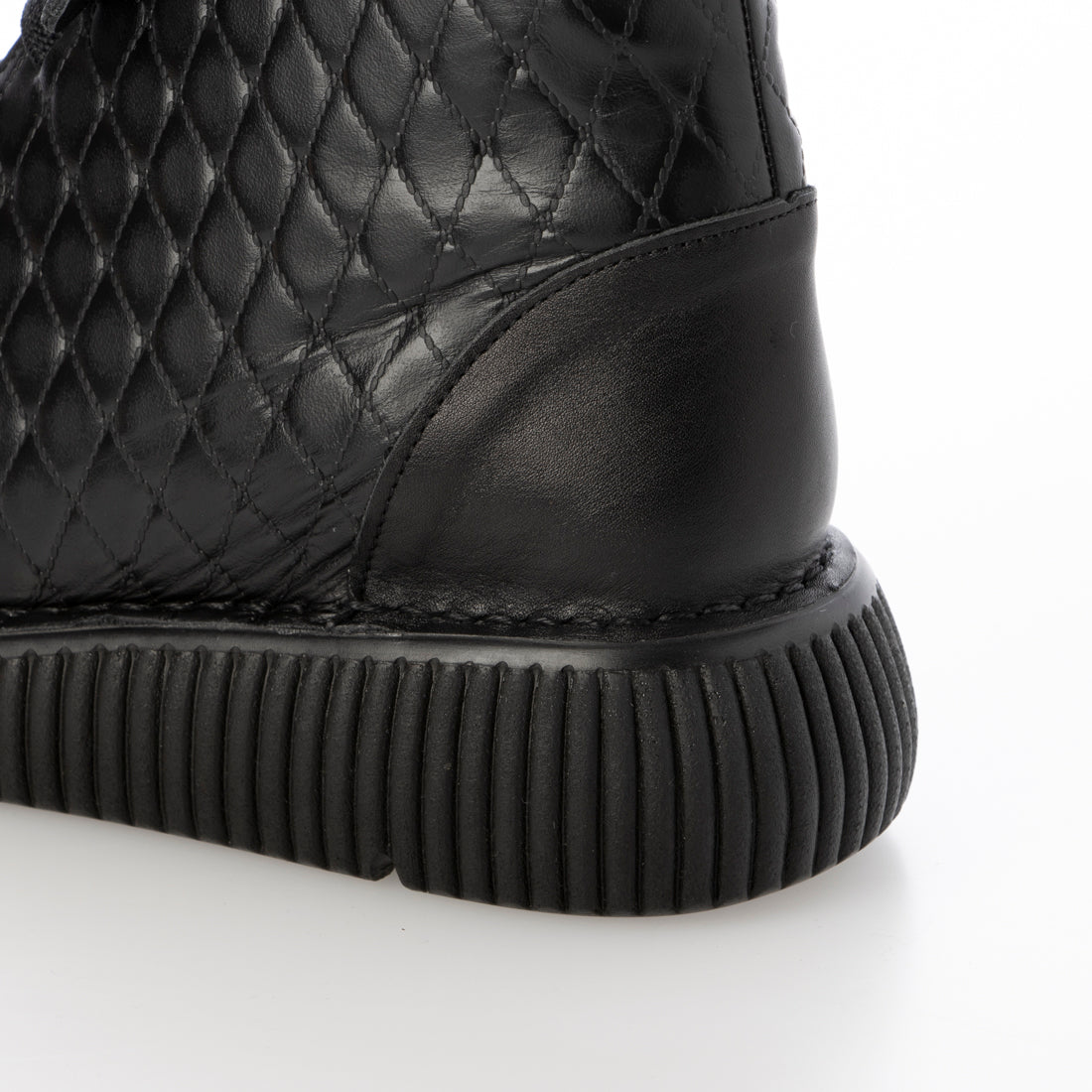 ミラスポーツ Milla sports 4E Delight walking sole ふかふかアウトステッチソール カジュアル コンフォート レースアップブーツ (ブラック) ブラック