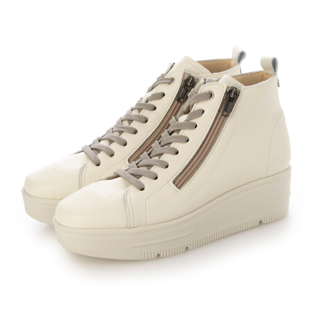 米拉運動 Milla sports 舒適 軟皮革 厚底系帶 高筒運動鞋