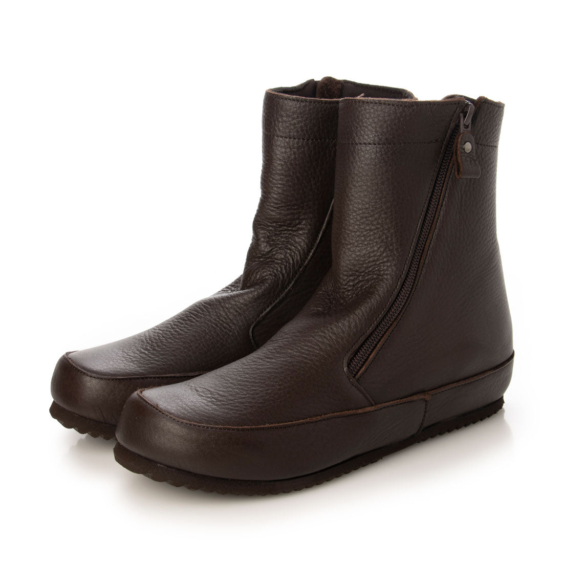 Milla sports Soft leather, fluffy in-heel, zipper design short boots