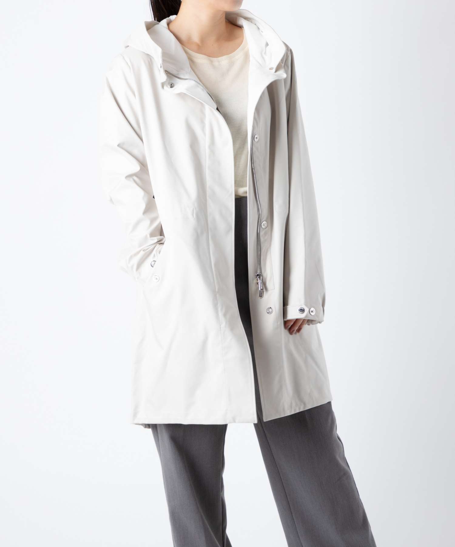 ムーレー MooRER ANTIBES-ADB MODPA100003 TEPA136 ジャケット コート レディース アウター ビジネス カジュアル 秋冬 (マンドルラ×ビアンコ) マンドルラ×ビアンコ