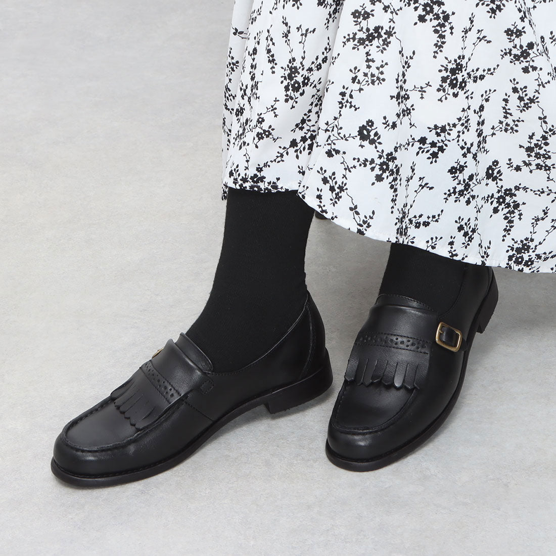 マリー・ルイーズ Marie-Louise 【本革】 キルトタッセルローファー (DARK BROWN) DARK BROWN