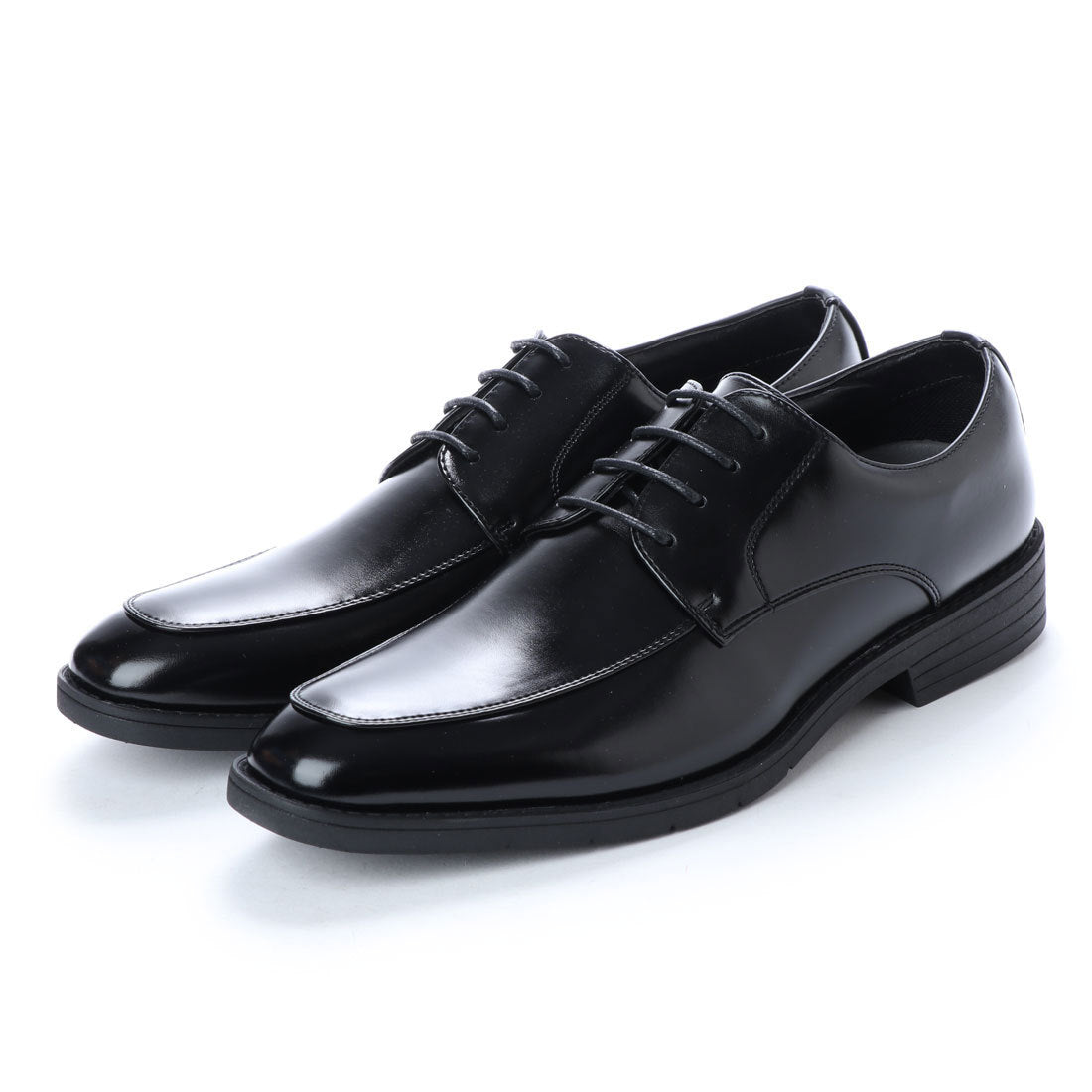 メン イン ブラック Men in Black Uチップ レースアップシューズ,ブラック