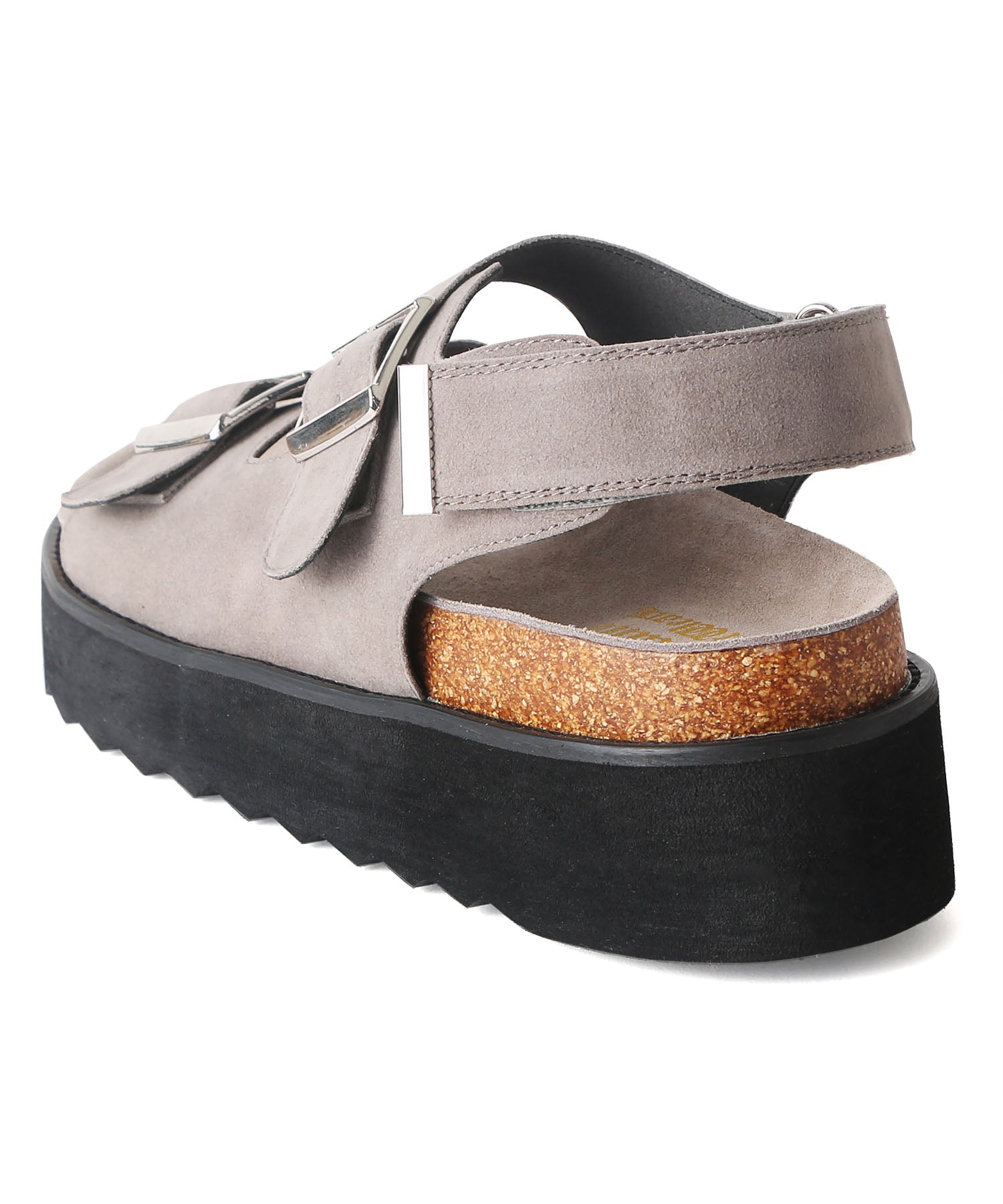 ミッドランドフットウェアーズ Midland Footwears ハイソール ダブルベルト ボリューム デザインサンダル (BG) BG