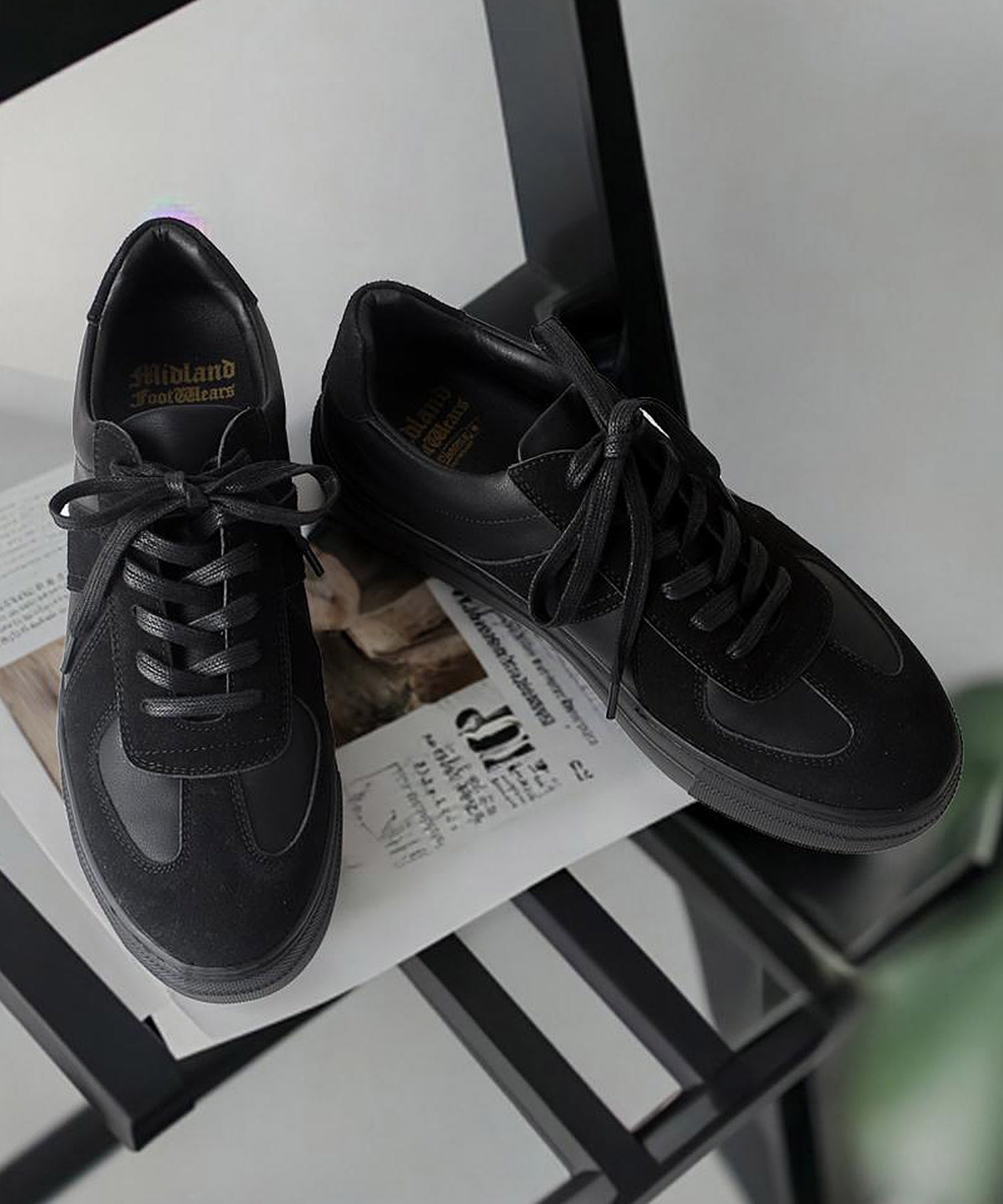 ミッドランドフットウェアーズ Midland Footwears スタイルアップソール ジャーマントレーナー (BL) BL