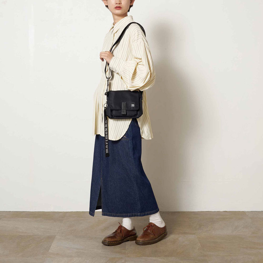 マリメッコ marimekko ショルダーバッグ 092538 009 (ブラック) ブラック