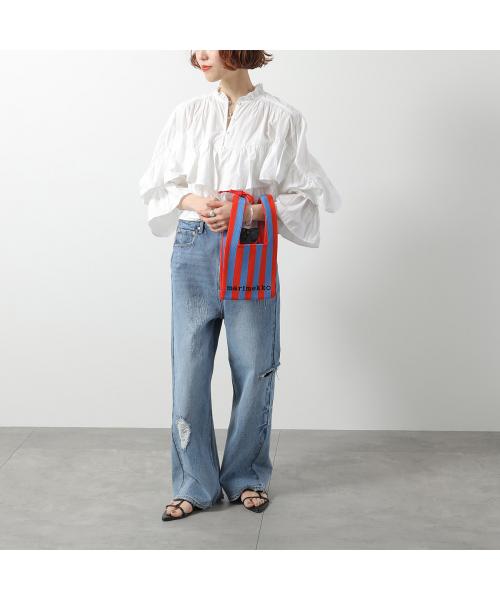 マリメッコ marimekko marimekko ハンドバッグ Knitted Mini Tote Merirosvo 094144 (530/レッド×ブルー) 530/レッド×ブルー