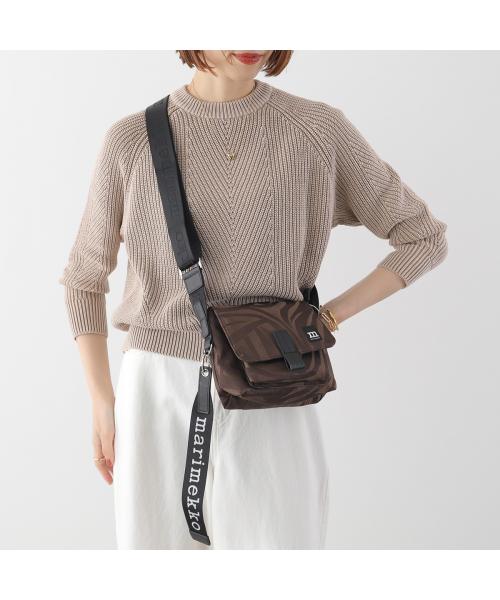 マリメッコ marimekko marimekko ショルダーバッグ Mini Messenger Jokuraita 094608 (880/ブラウン他) 880/ブラウン他