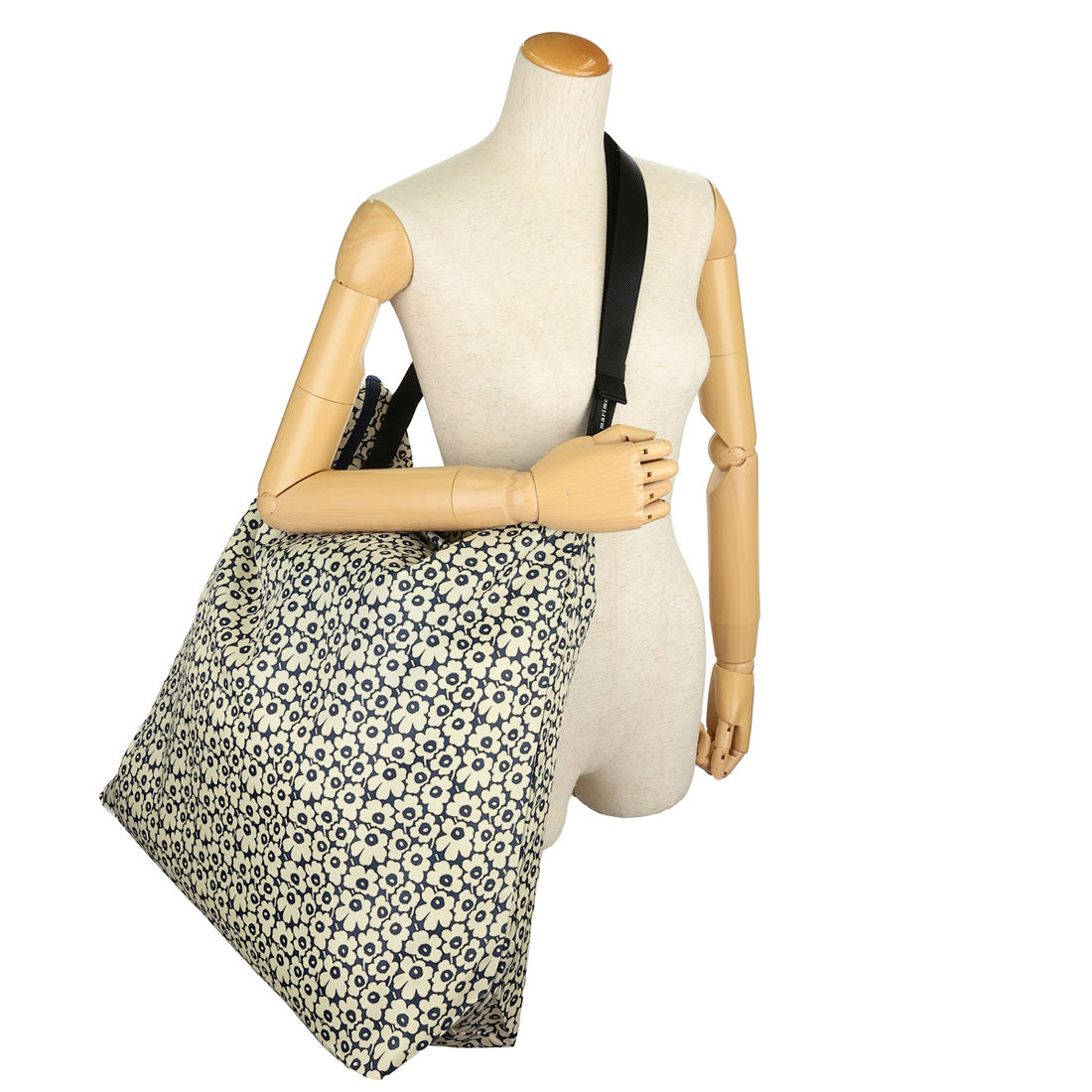 マリメッコ marimekko トートバッグ ウニッコ NEAT CROSSBODY L 094577 858 (ダークネイビー/オフホワイト) ダークネイビー/オフホワイト