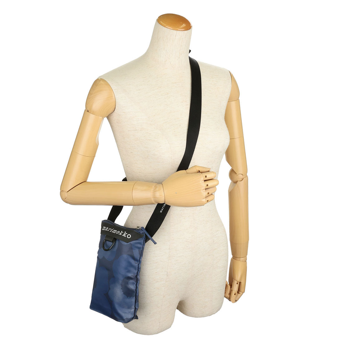 マリメッコ marimekko ショルダーバッグ ウニッコ NEAT PHONE POCKET 094378 828 (ダークブルー/ブルー) ダークブルー/ブルー