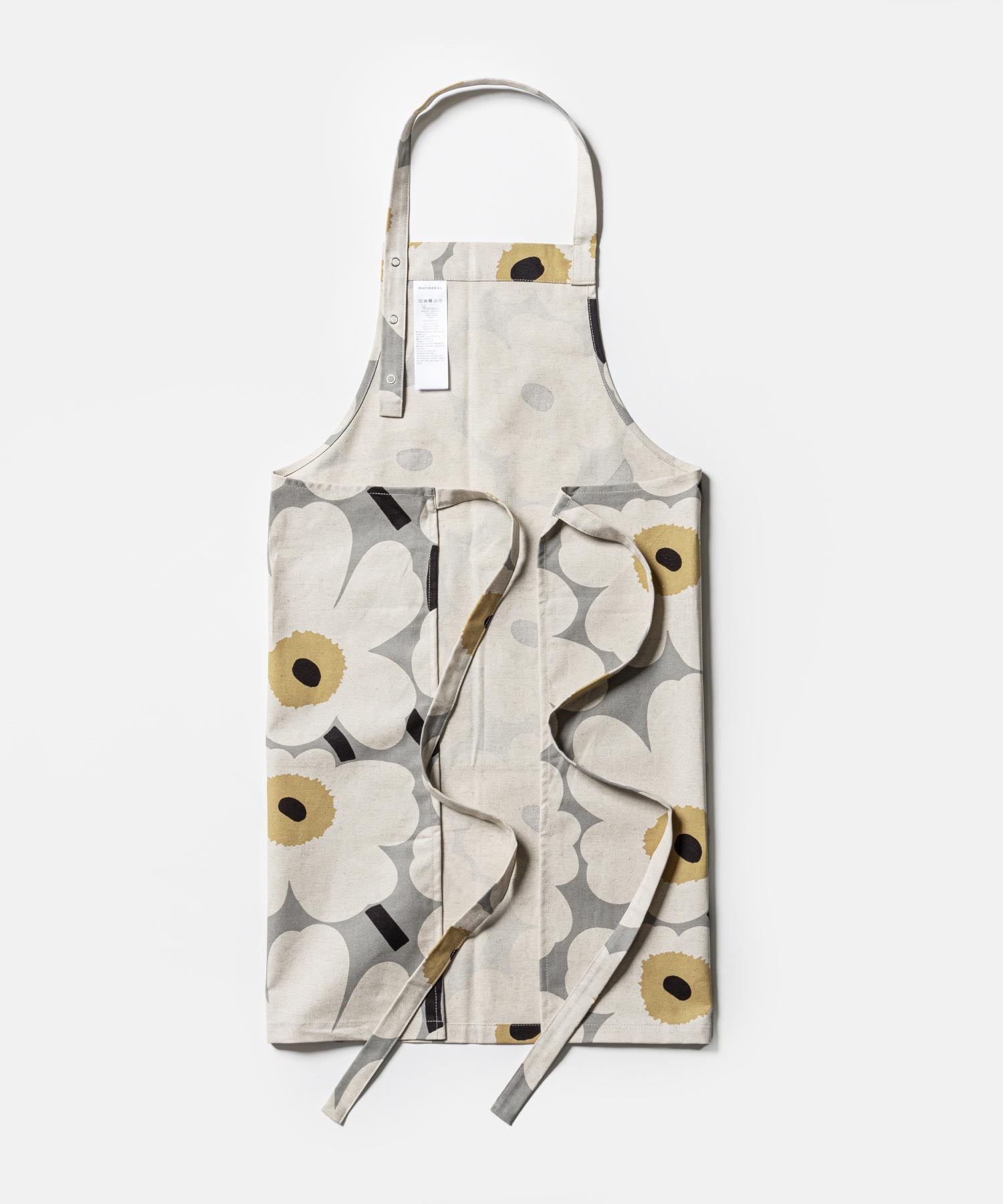マリメッコ marimekko マリメッコ Marimekko Anniversary unikko Unikko Anniversary kitchen textile set エプロン (グレー×リネン) グレー×リネン