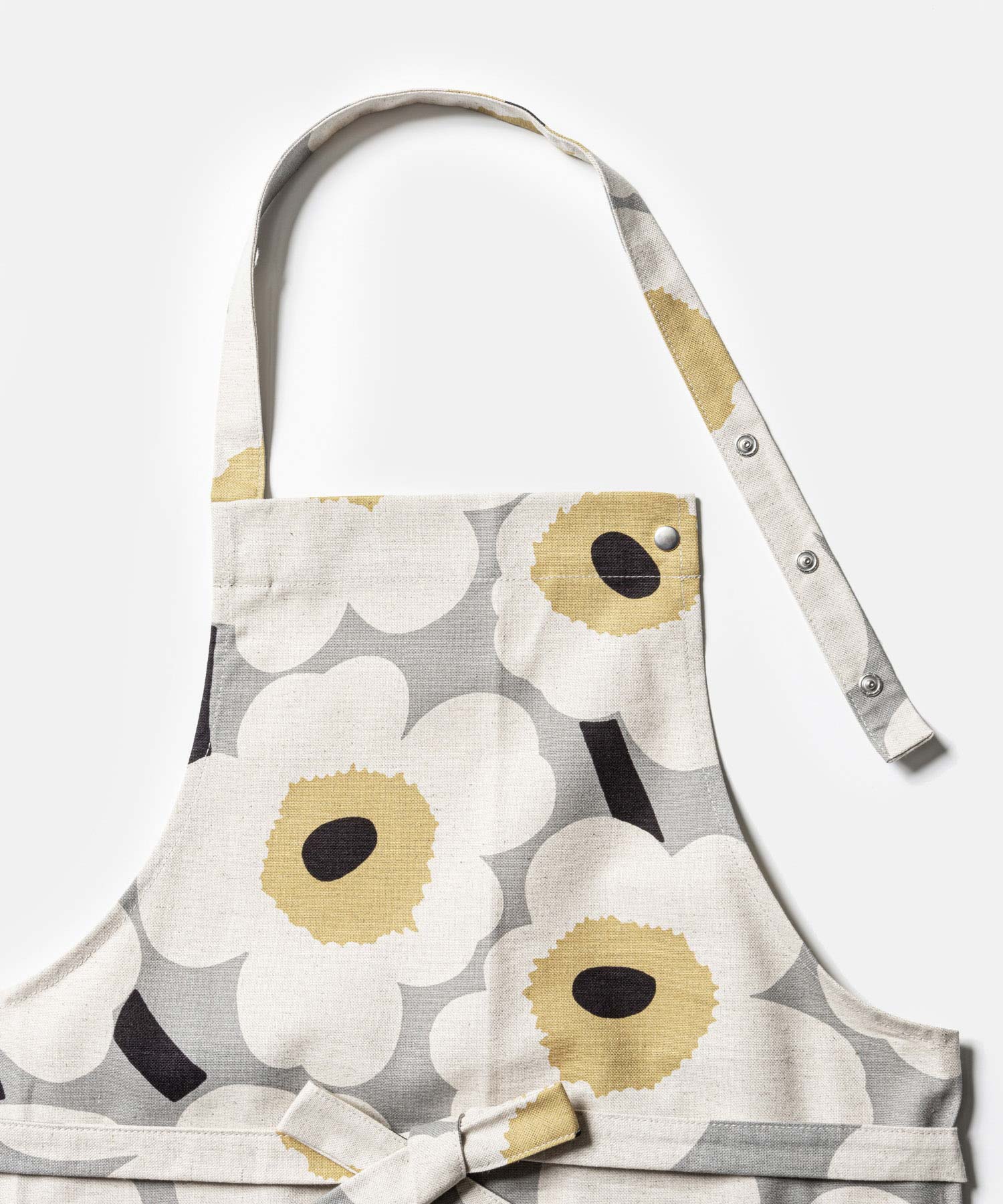 マリメッコ marimekko マリメッコ Marimekko Anniversary unikko Unikko Anniversary kitchen textile set エプロン (グレー×リネン) グレー×リネン