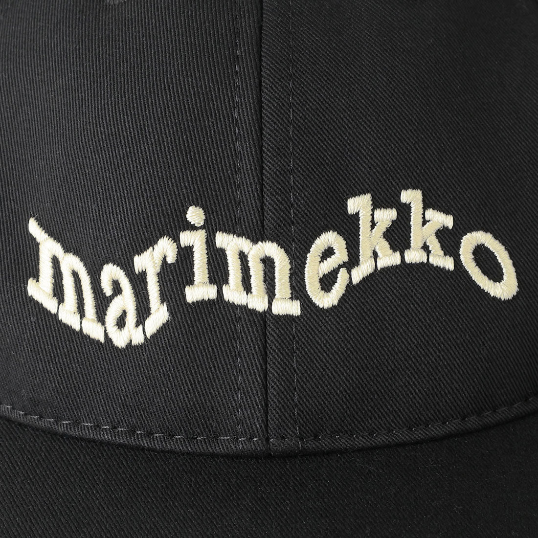 マリメッコ marimekko キャップ セメンティ ソリッド CAP 094592 999 (ブラック/オフホワイト) ブラック/オフホワイト