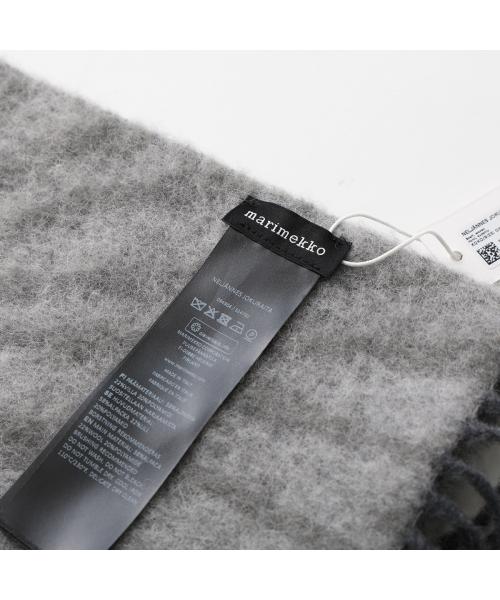 マリメッコ marimekko marimekko マフラー Neljannes Jokuraita 094904 (990/ライトグレー) 990/ライトグレー