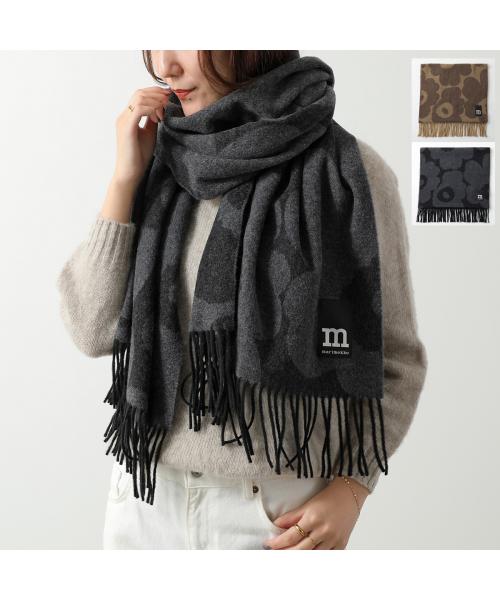 マリメッコ marimekko marimekko マフラー Identtinen Unikko ウニッコ 094906 (999/ブラック) 999/ブラック