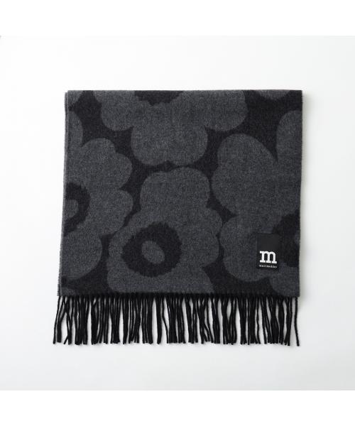 マリメッコ marimekko marimekko マフラー Identtinen Unikko ウニッコ 094906 (999/ブラック) 999/ブラック