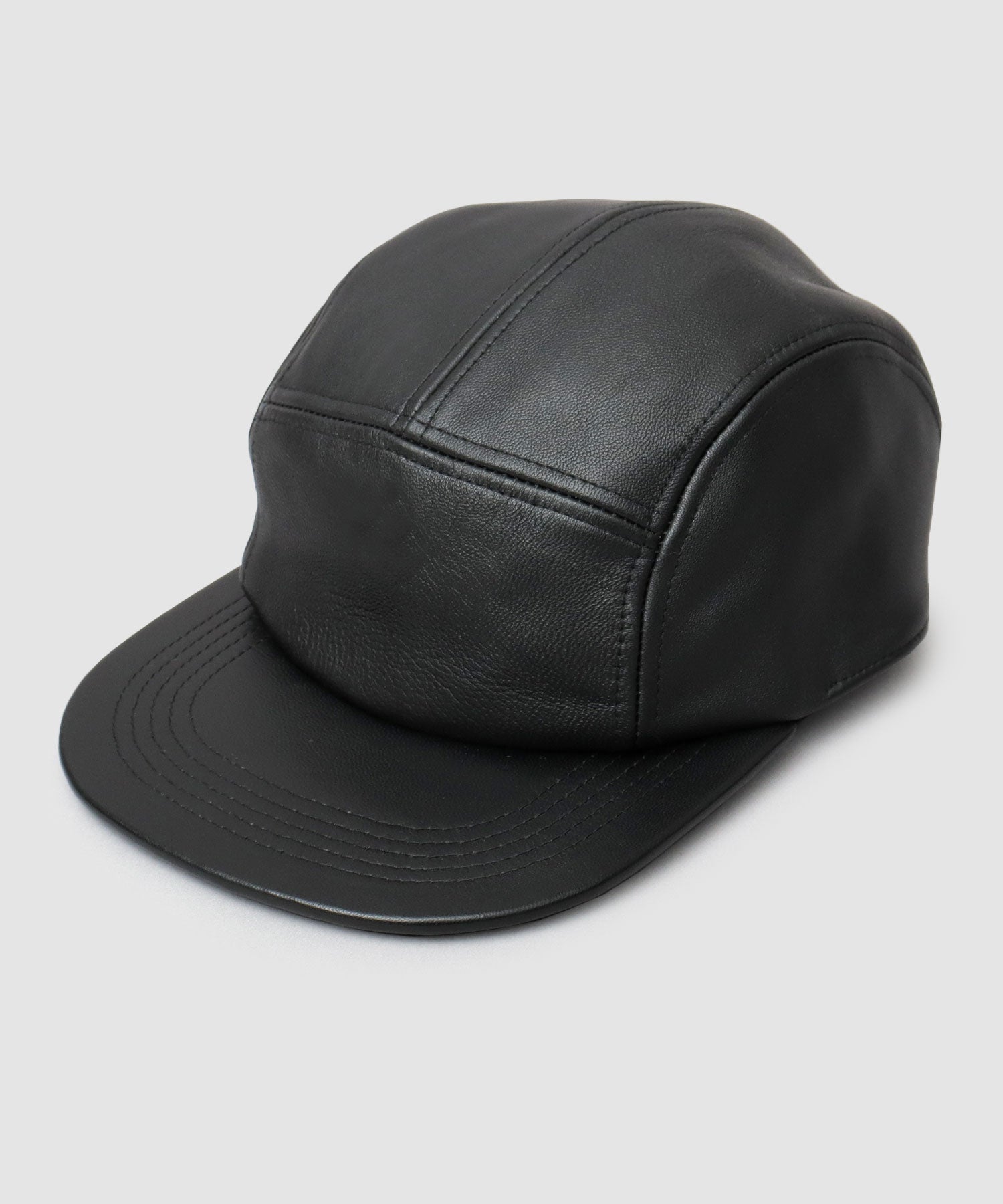 ミスターカバー Mr.COVER キャップ ジェットキャップ つば長め つば広 平つば 帽子 レザー 本革 レザーキャップ 無地