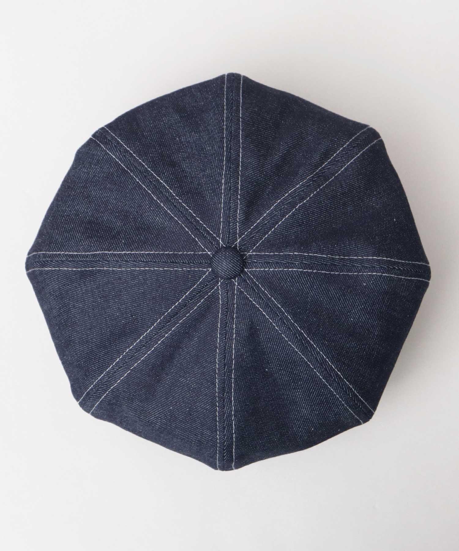 ミスターカバー Mr.COVER 日本製 12オンス 岡山産 リジットデニム ボリューム パネルベレー帽 (ネイビー) ネイビー