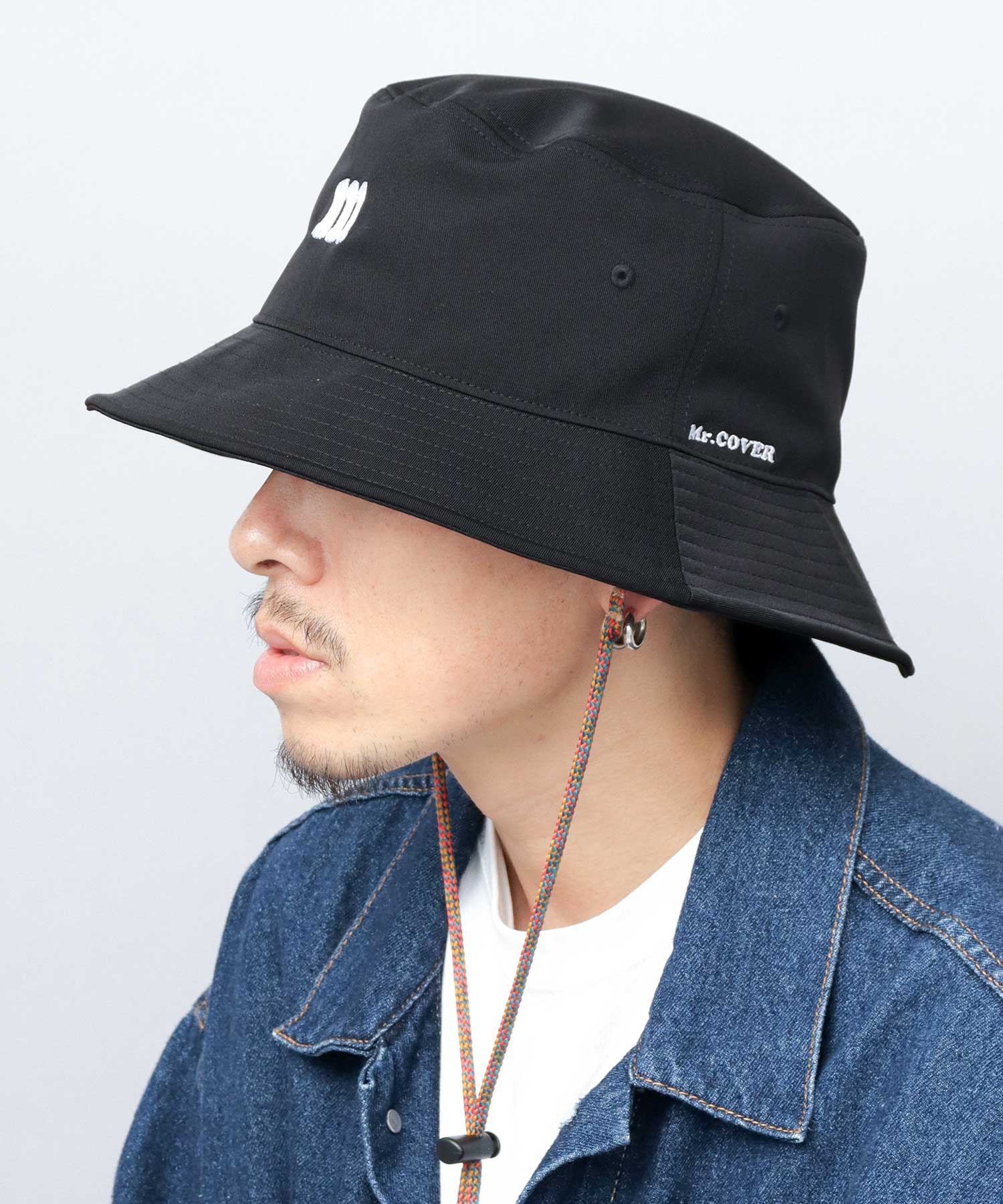 Mr.COVER 長簷深女式帽子 遮陽寬簷寬簷水桶帽