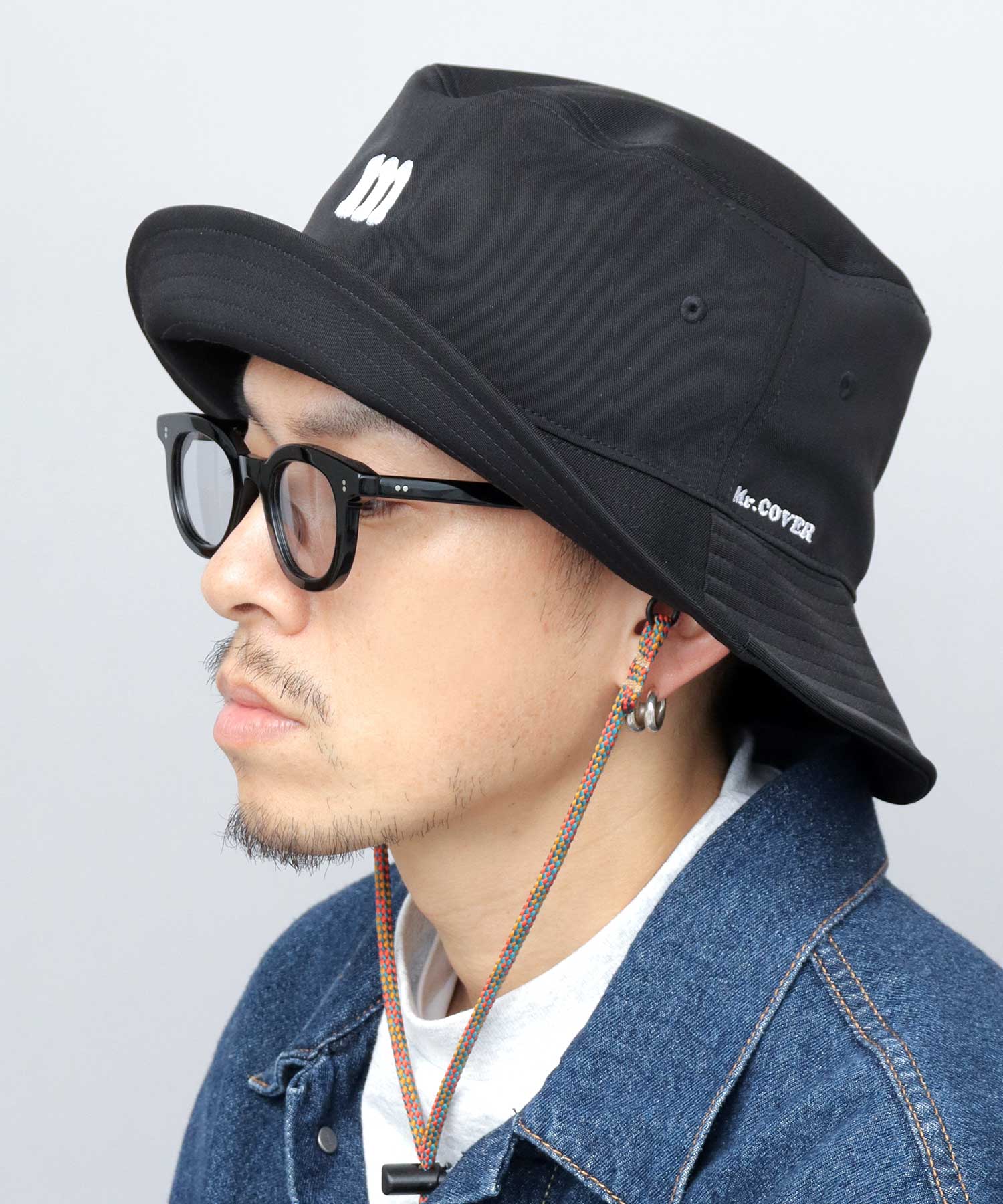 Mr.COVER 長簷深女式帽子 遮陽寬簷寬簷水桶帽