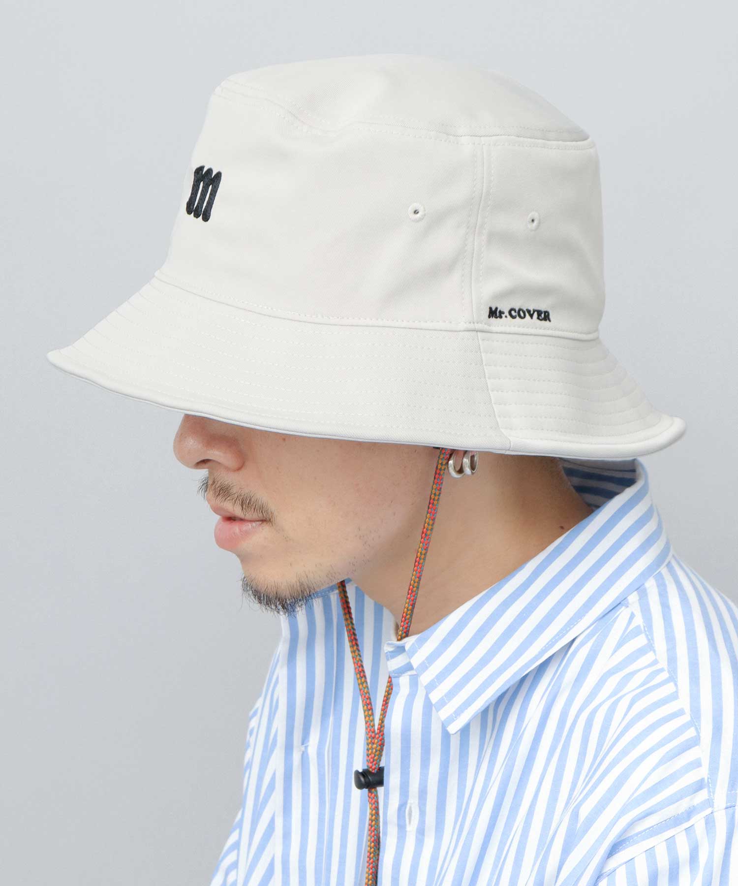 Mr.COVER 長簷深女式帽子 遮陽寬簷寬簷水桶帽