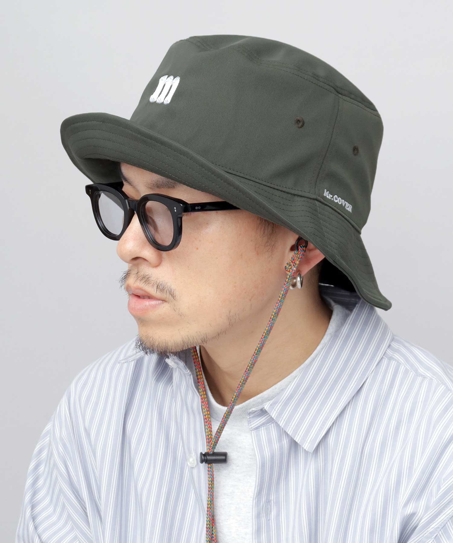 Mr.COVER 長簷深女式帽子 遮陽寬簷寬簷水桶帽