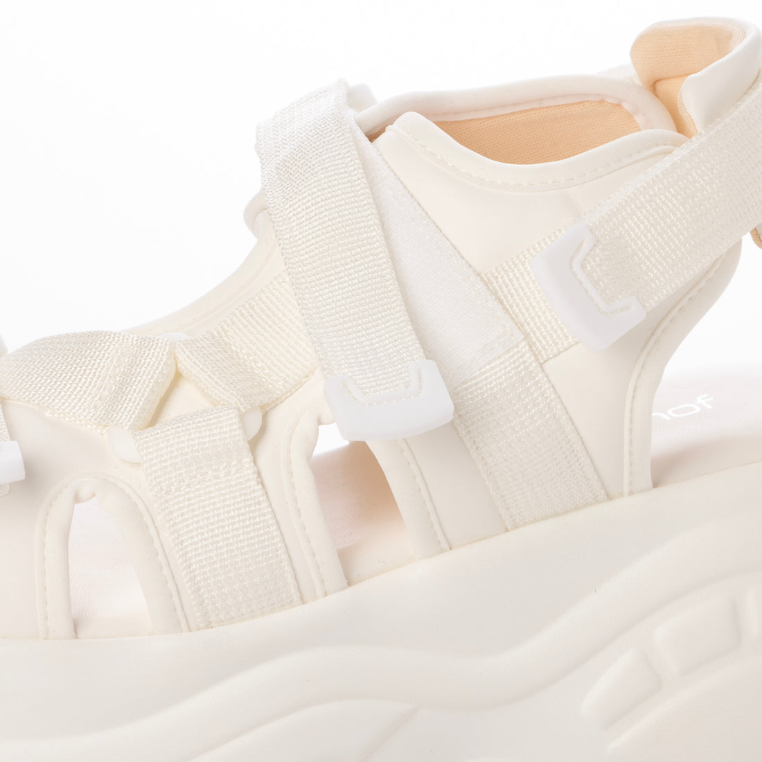 マフモフ Mafmof 【厚底】タンクソールスニーカーサンダル 623-WK (ホワイト) ホワイト