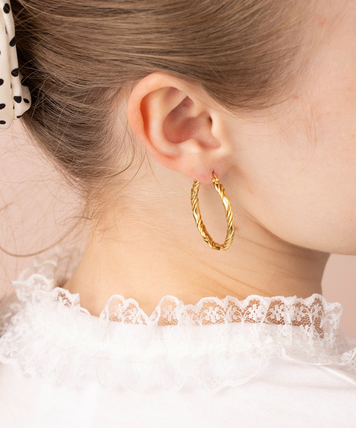 メリージェム Merry Gem 選べるバリエーション モチーフフープピアス KNF127 (ゴールド系その他5) ゴールド系その他5