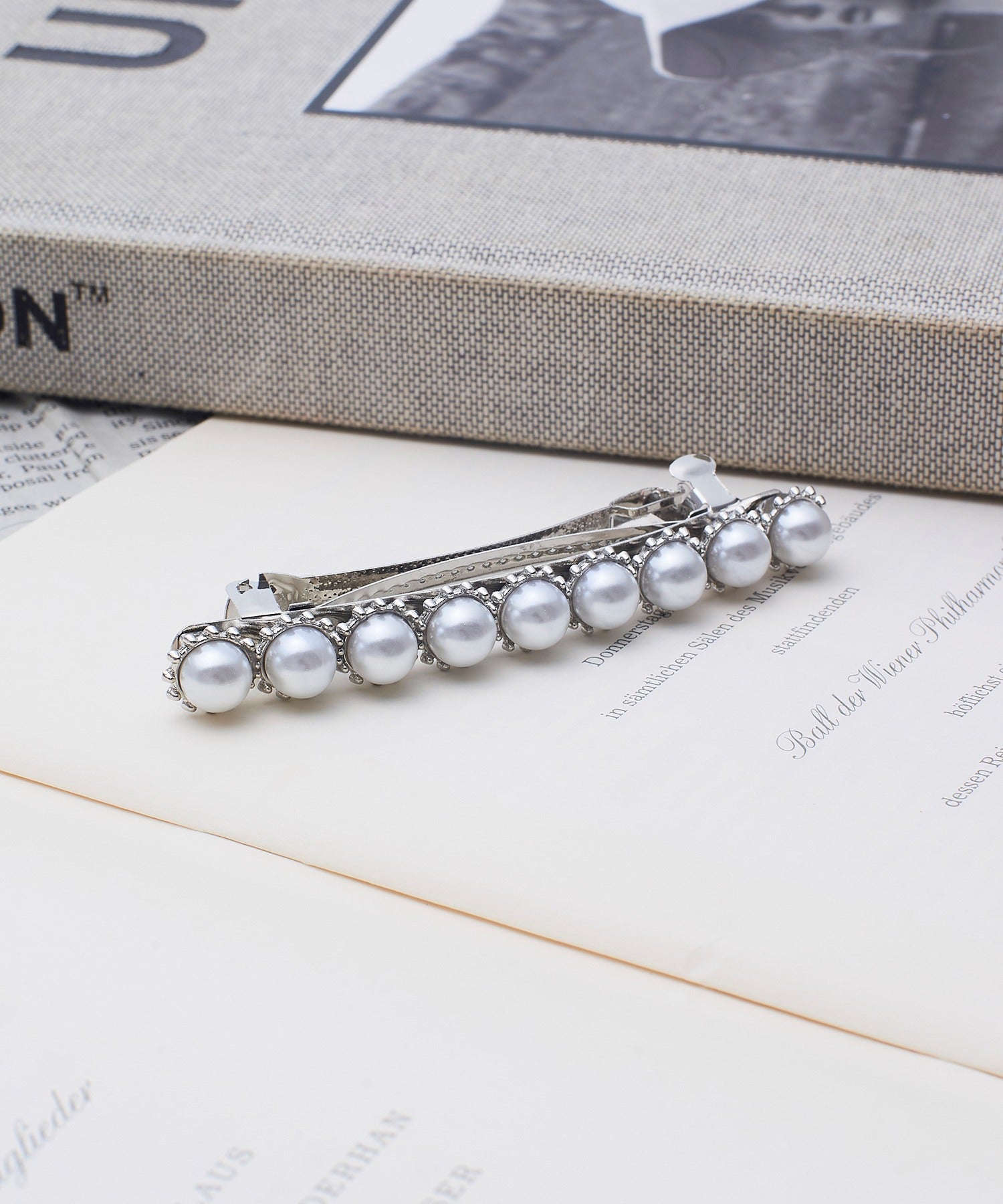 メリージェム Merry Gem 選べるバリエーション ヘアバレッタ KNF127 (シルバー系その他) シルバー系その他