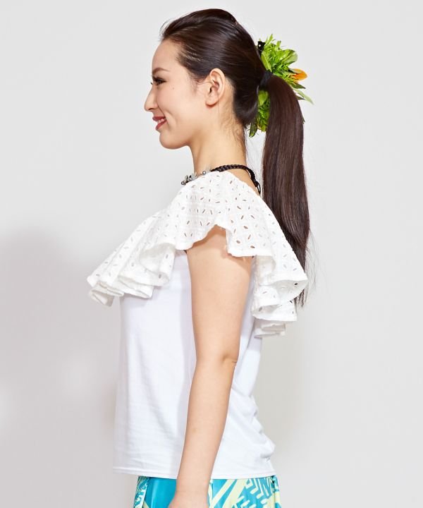 マウナロア Maunaloa フレンチフリルTOP (マジェンタ) マジェンタ