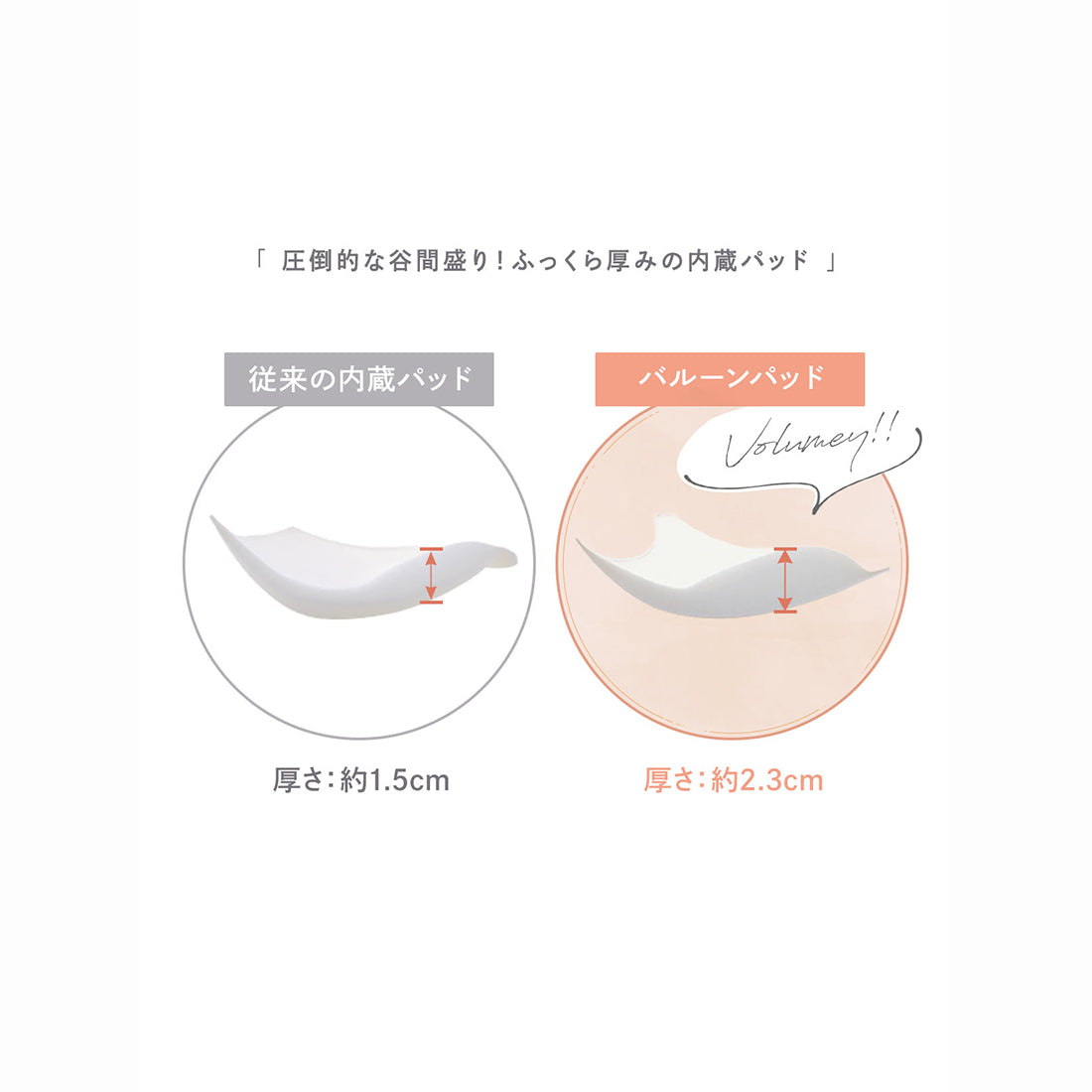 モンシェルピジョン Mon cher pigeon* 【3点セットA-E】トレラジェンマ ブラ&ショーツ&Tバック 風船のようにボンッとバストが膨らむ バルーンブラ 【返品不可商品】