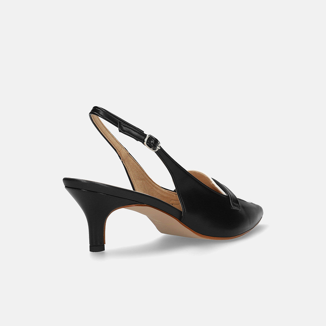 マミアン mamian 5.5cm バックストラップポインテッドトゥローファーパンプス/m55223 (ブラック/C) ブラック/C