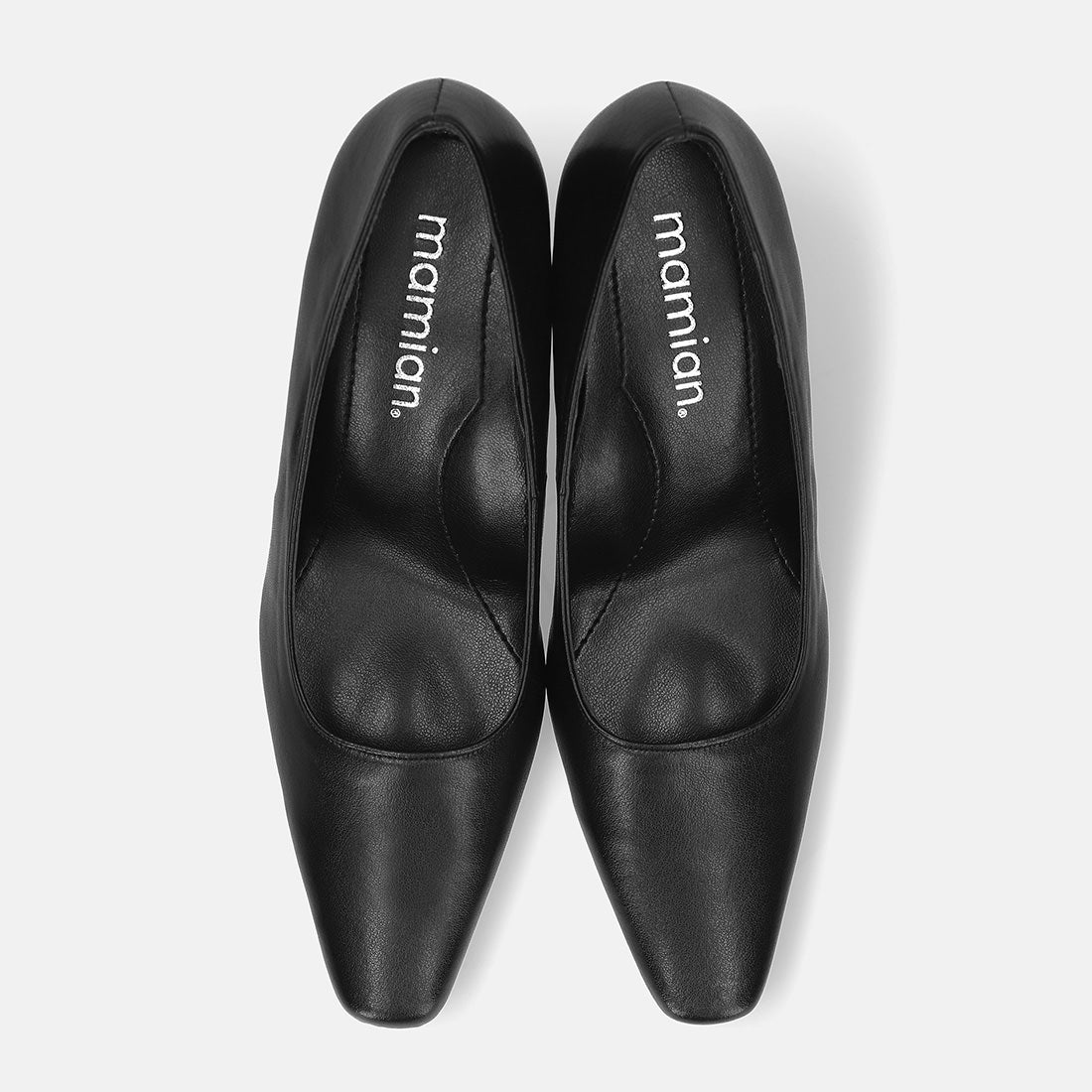 マミアン mamian 【 6.0cm スクエアトゥ 】フォーマルベーシックパンプス:iCoN BASIC/1660BC (ブラックスムース) ブラックスムース