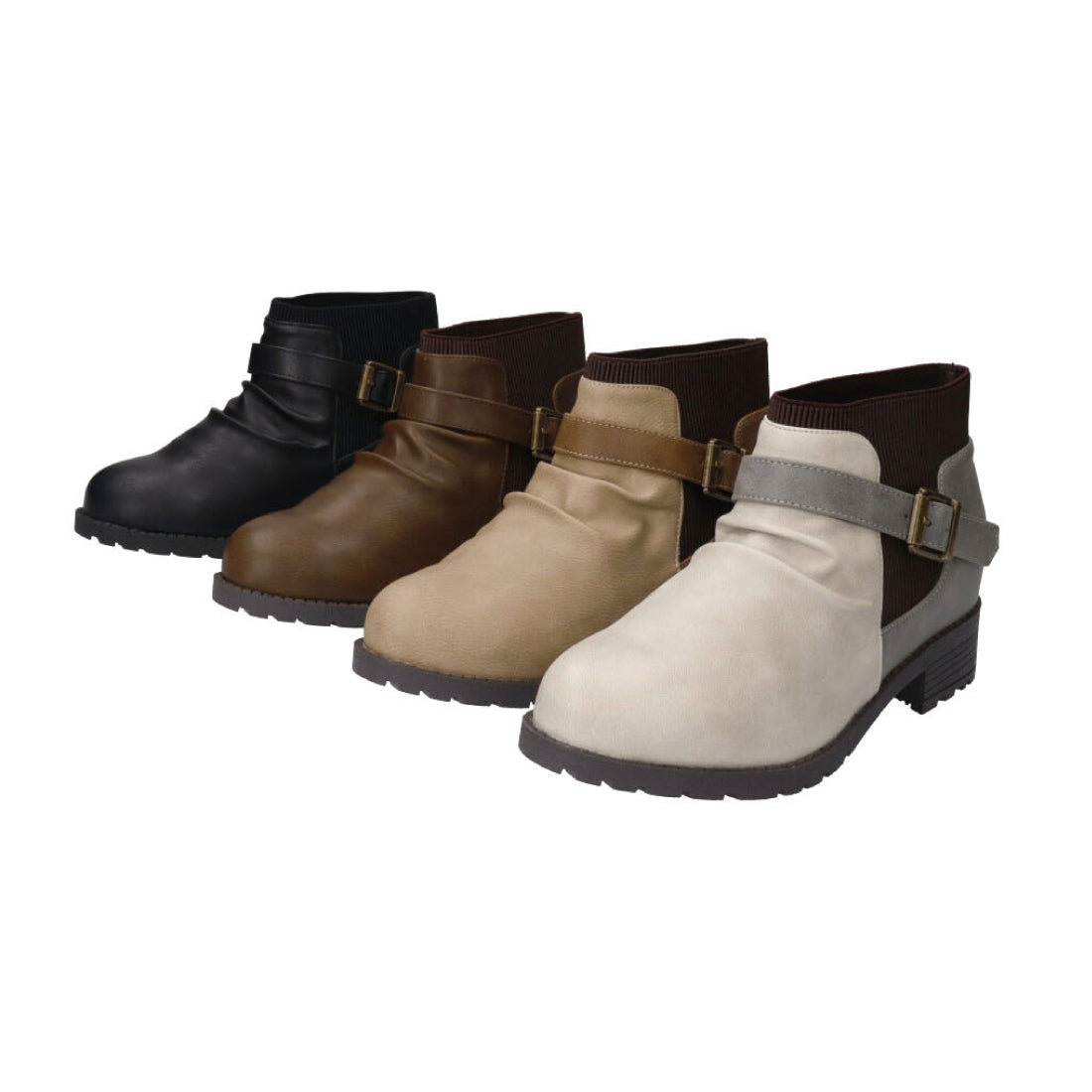 マーレマーレ maRe maRe 防水防滑ベルトコンビブーツKLZ252713 (BK) BK