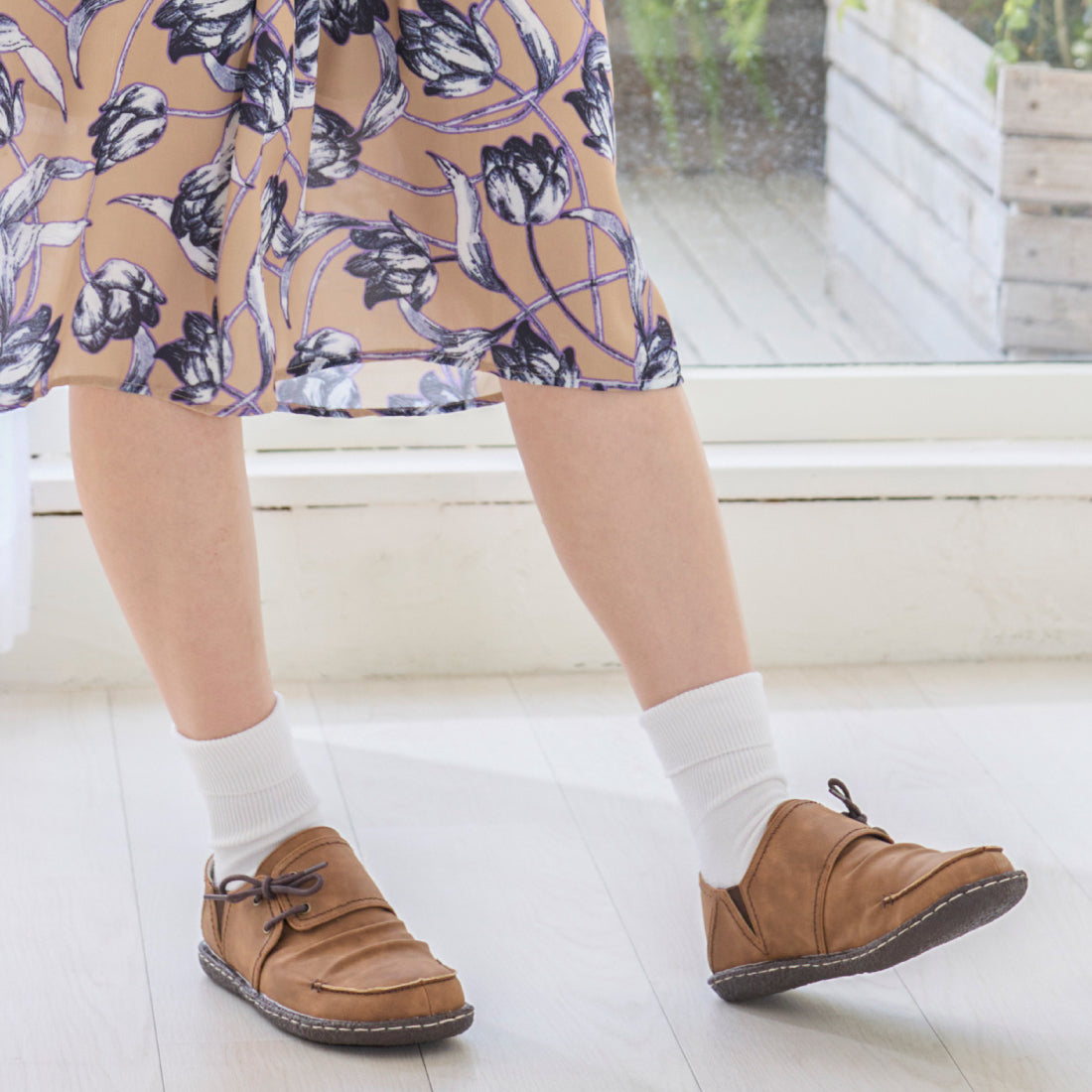 マーレマーレ maRe maRe サイドリボンコンフォートシューズKLZ00303 (DBR) DBR