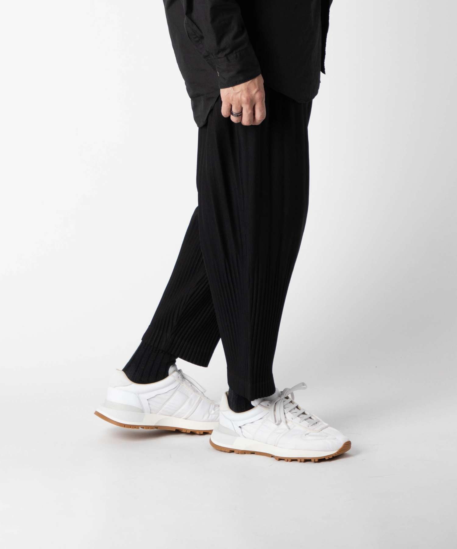 Maison Margiela Maison Margiela 50-50運動鞋S37WS0575 P4341男鞋跑步者進化號尼龍跑者進化24.0-29.5厘米